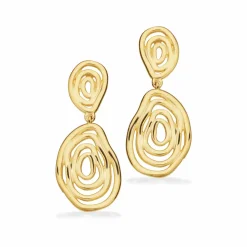 SCROUPLES ØRERINGE SØLV FORGYLDT - 161302