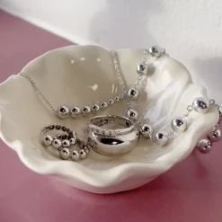 SCROUPLES ØRERINGE SØLV KUGLER - 161492