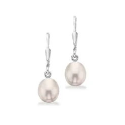 SCROUPLES ØRERINGE SØLV MED PERLER - 130032
