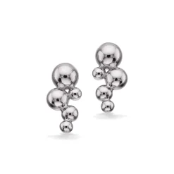 SCROUPLES ØRERINGE SØLV MED KUGLER - 156982