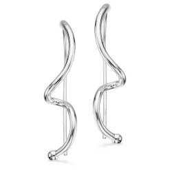 SCROUPLES ØRERINGE SØLV SNOET - 155072