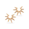 SCROUPLES ØRESTIK 8 KARAT GULD MED SOL - 122093