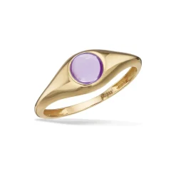 SCROUPLES RING 8 KARAT GULD MED AMETYST - 714773