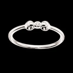 SCROUPLES RING PIGE SØLV MED ZIRKONIA - 726082