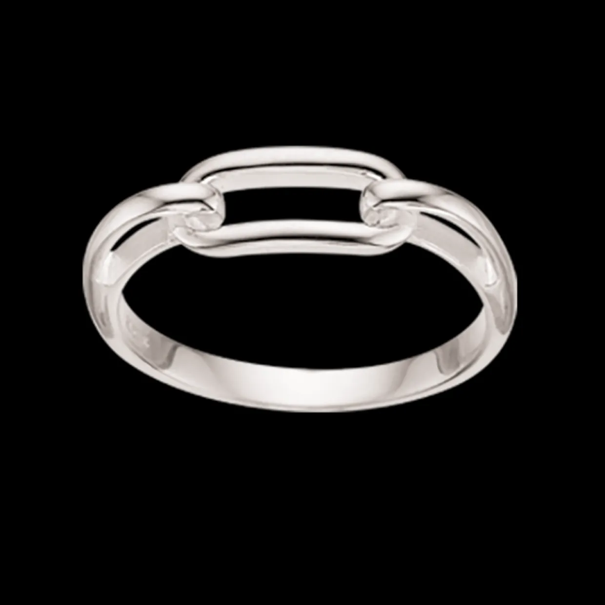 SCROUPLES RING SØLV AFLANGT LED - 726322