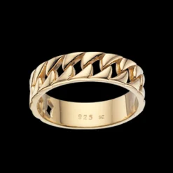 SCROUPLES RING SØLV FORGYLDT PANSER - 726222