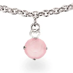 SCROUPLES SØLV BØRNEARMBÅND PINK OPAL - 671492