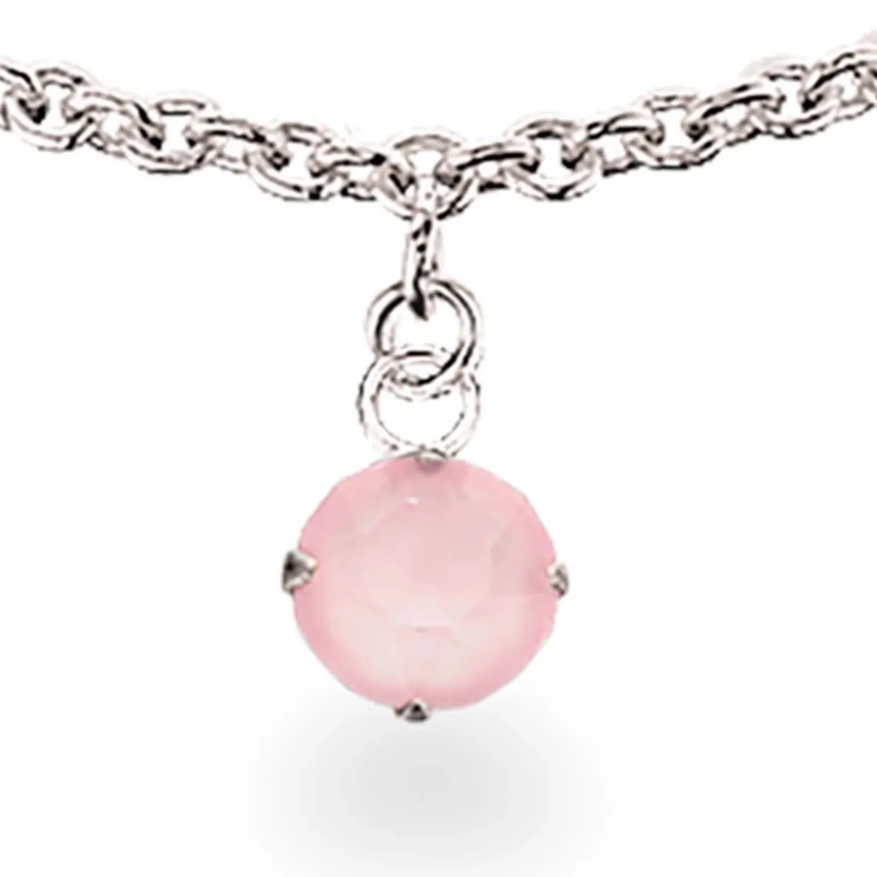 SCROUPLES SØLV BØRNEARMBÅND PINK OPAL - 671492