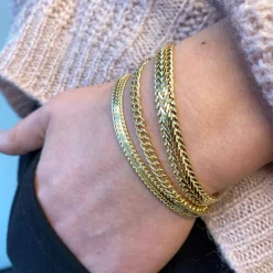 SCROUPLES SØLV FORGYLDT ARMBÅND - 610692