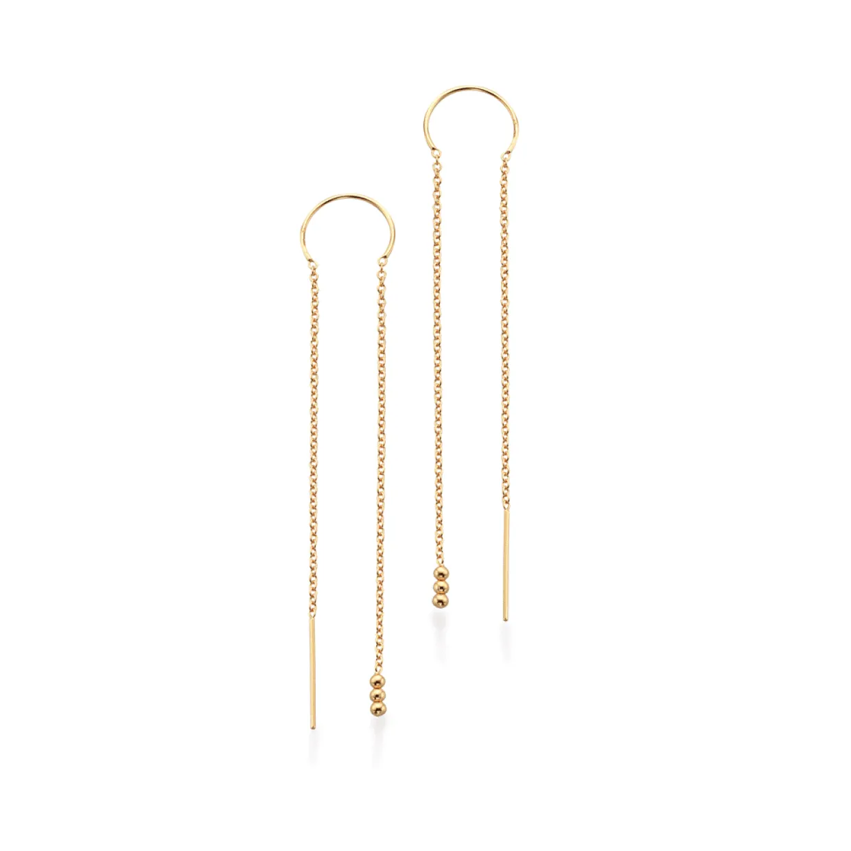 SCROUPLES SØLV FORGYLDT ØRERINGE - 158162