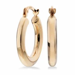 SCROUPLES SØLV FORGYLDTE ØRERING CREOL GLAT - 154802