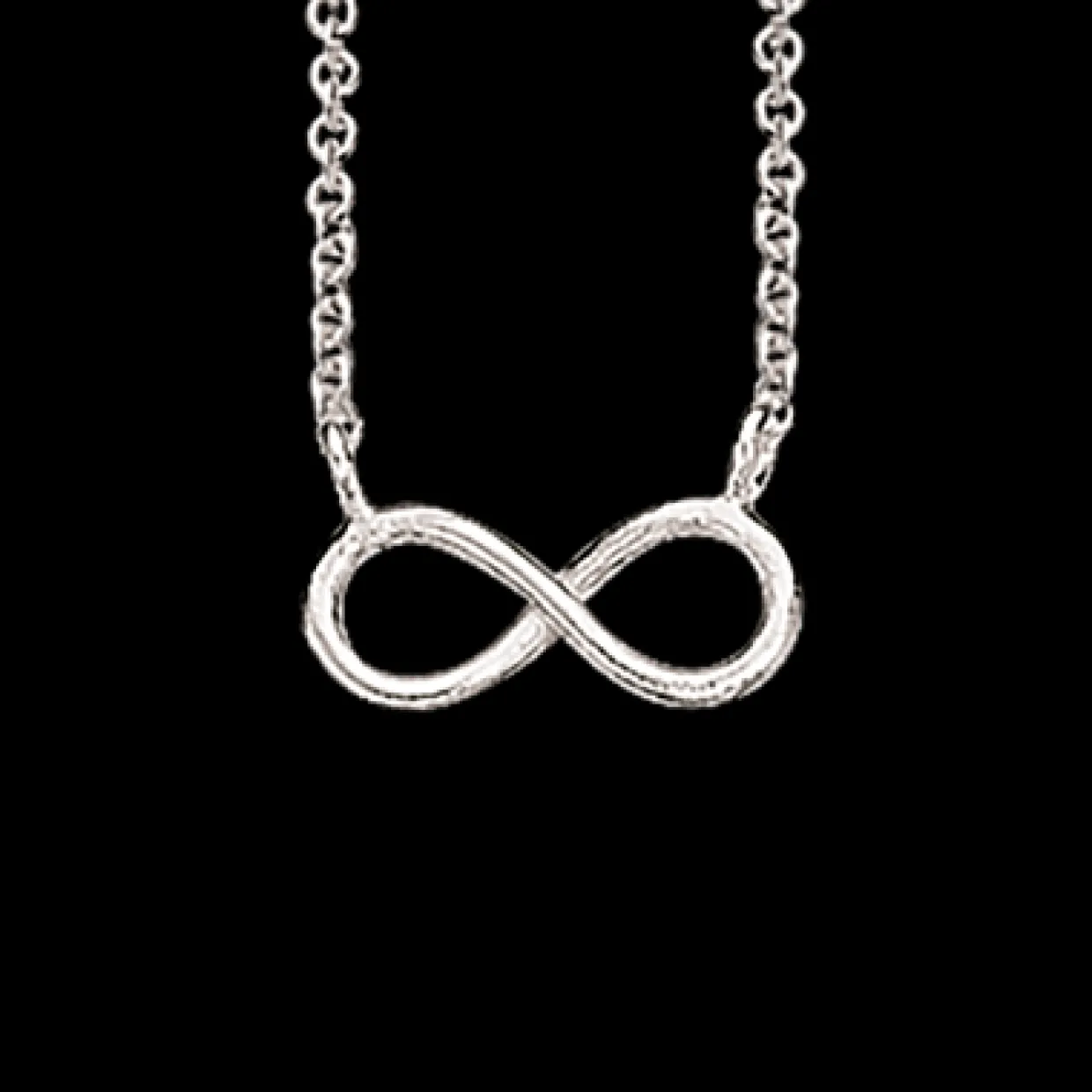 SCROUPLES SØLV HALSKÆDE MED UENDELIGHEDS TEGN - 35422,38