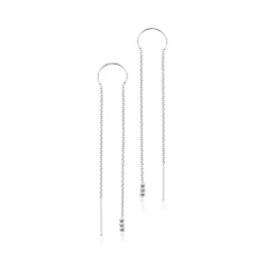 SCROUPLES SØLV ØREKÆDE MED BØJLE - 158152