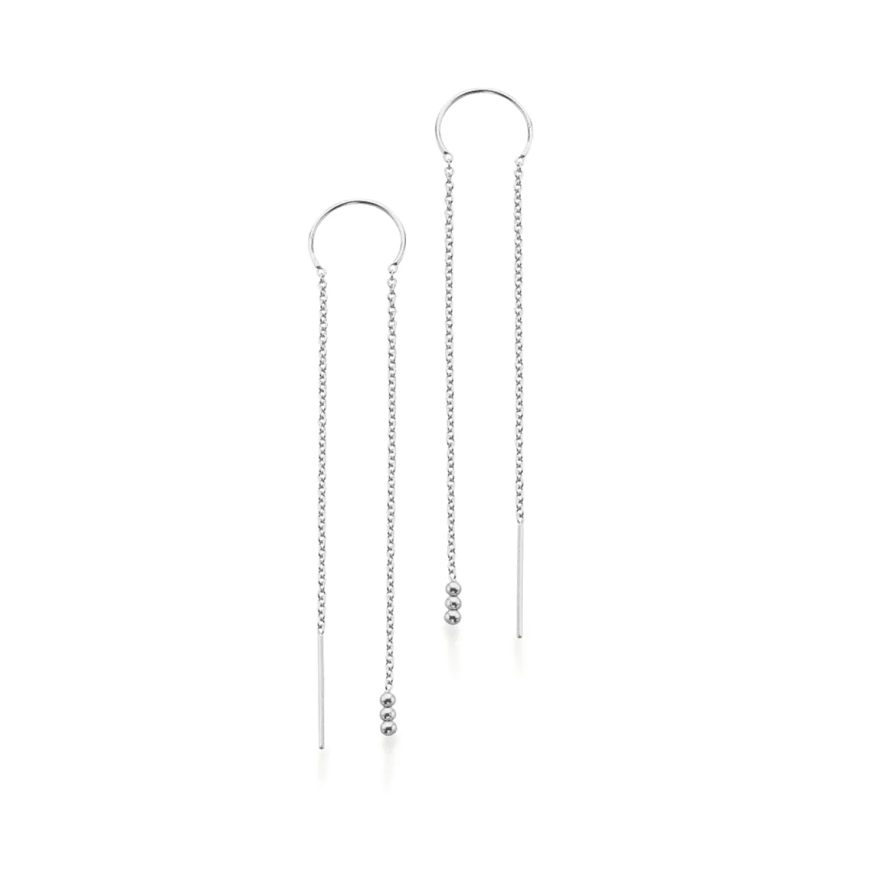 SCROUPLES SØLV ØREKÆDE MED BØJLE - 158152