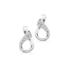 SCROUPLES SØLV ØRERINGE DRÅBE FORMET MED STEN - 162202