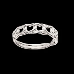 SCROUPLES SØLV RING FLETTEDE HJERTER - 725832