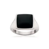 SCROUPLES SØLV RING MED SORT ONYX - 791392
