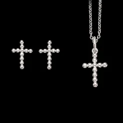SCROUPLES SMYKKESÆT SØLV KORS - PX1053