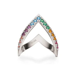 SCROUPLES SOHO BISPERING SØLV MED ZIRKONIA - 727252