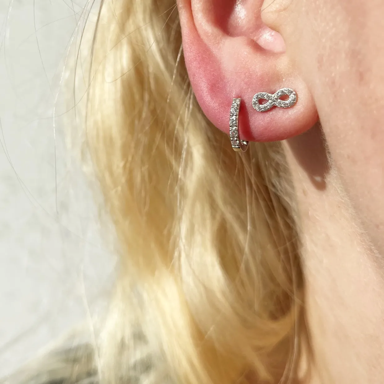 SCROUPLES SOHO CREOLER SØLV MED SYNTETISK ZIRKONIA 12 MM - 156192