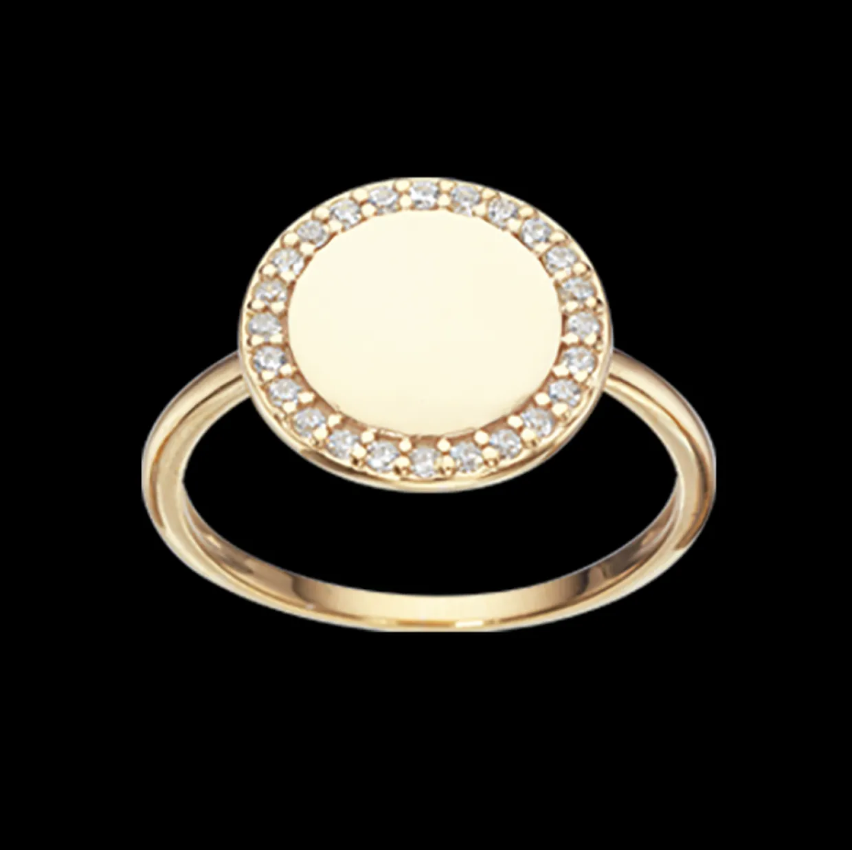 SCROUPLES SOHO RING SØLV FORGYLDT MED ZIRCONIA - 726572