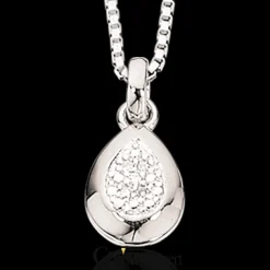 SCROUPLES VEDHÆNG 14 KARAT HVIDGULD MED BRILLANTER - 207426