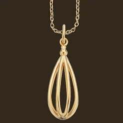 SCROUPLES VEDHÆNG SØLV FORGYLDT DRÅBE - 229772