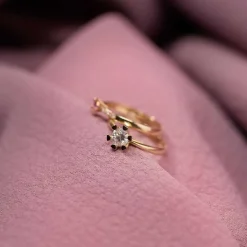 SCROUPLES VIDA 8 KARAT GULD RING MED BRILLANT 0,25 CARAT - 7813,25