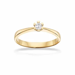 SCROUPLES VIDA RING 8 KARAT GULD MED BRILLANT 0,10 CARAT - 7813,10