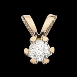 SCROUPLES VIDA VEDHÆNG 8 KARAT GULD MED 0,15 KARAT DIAMANT - 2813,15