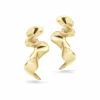 SCROUPLES WAVE ØRESTIK I FORGYLDT SØLV - 164592
