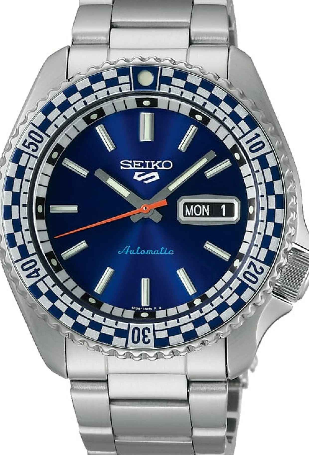 SEIKO 5 SPORT AUTOMATIC MED BLÅ SKIVE - SRPK65K1