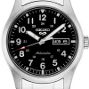 SEIKO 5 SPORTS SORT SKIVE STÅL - SRPG27K1