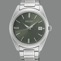 SEIKO CLASSIQUE UR HERRE MED GRØN SKIVE - SUR527P1