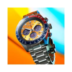 SEIKO PROSPEX SOLAR UR HERRE MED ORANGE SKIVE - SSC947P1