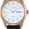 SEIKO SOLAR UR HERRE ROSA FARVET - SNE530P1