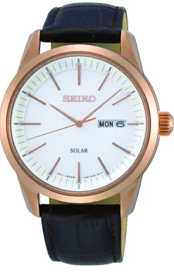 SEIKO SOLAR UR HERRE ROSA FARVET - SNE530P1