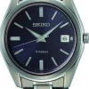 SEIKO TITAN UR HERRE MED BLÅ SKIVE - SUR373P1