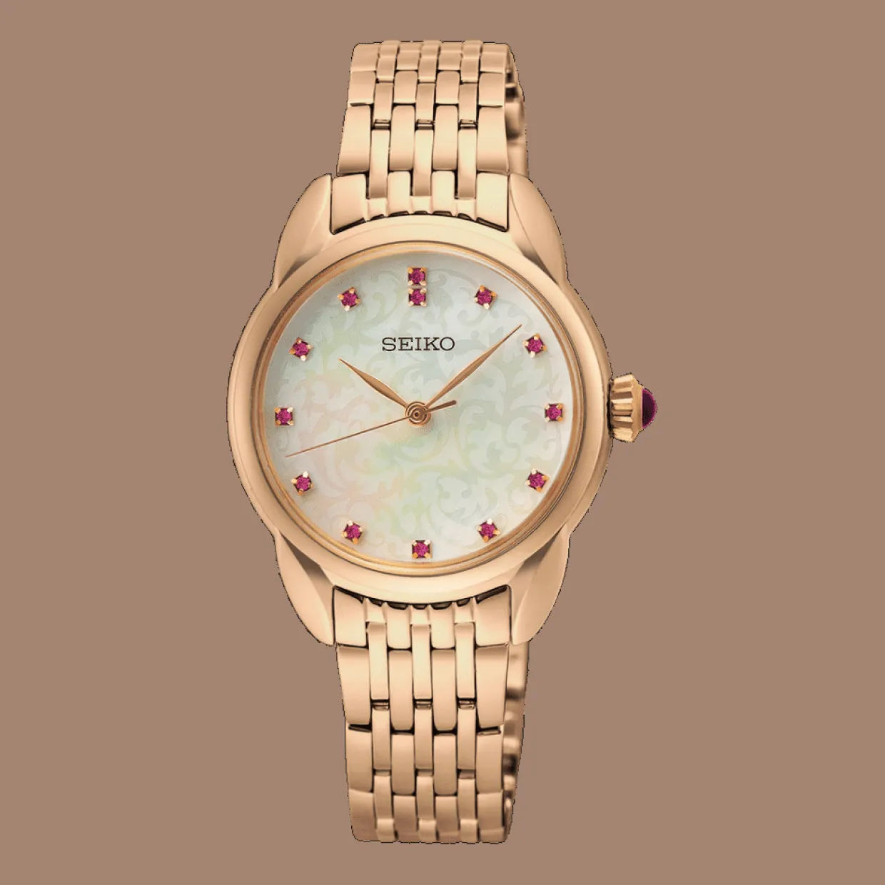 SEIKO UR DAME ROSA MED PINK STEN - SUR564P1