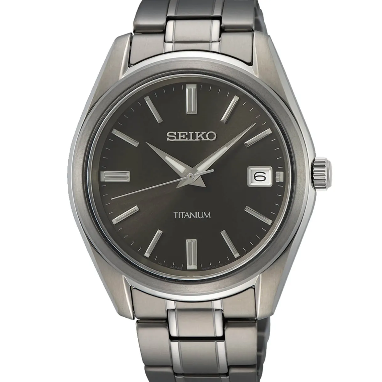 SEIKO UR HEER TITANIUM MED LÆNKE - SUR375P1
