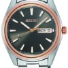 SEIKO UR HERRE MIX LÆNKE MED DATO - SUR344P1