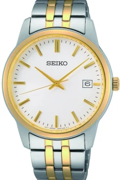 SEIKO UR HERRE TOFARVET MED LÆNKE - SUR402P1