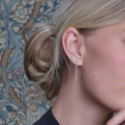 SIERSBØL 8 KARAT GULD ØRERINGE MED KUGLER - 30831340300