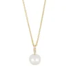SIERSBØL 14 KARAT VEDHÆNG PERLE OG BRILLANTER - 20552110500