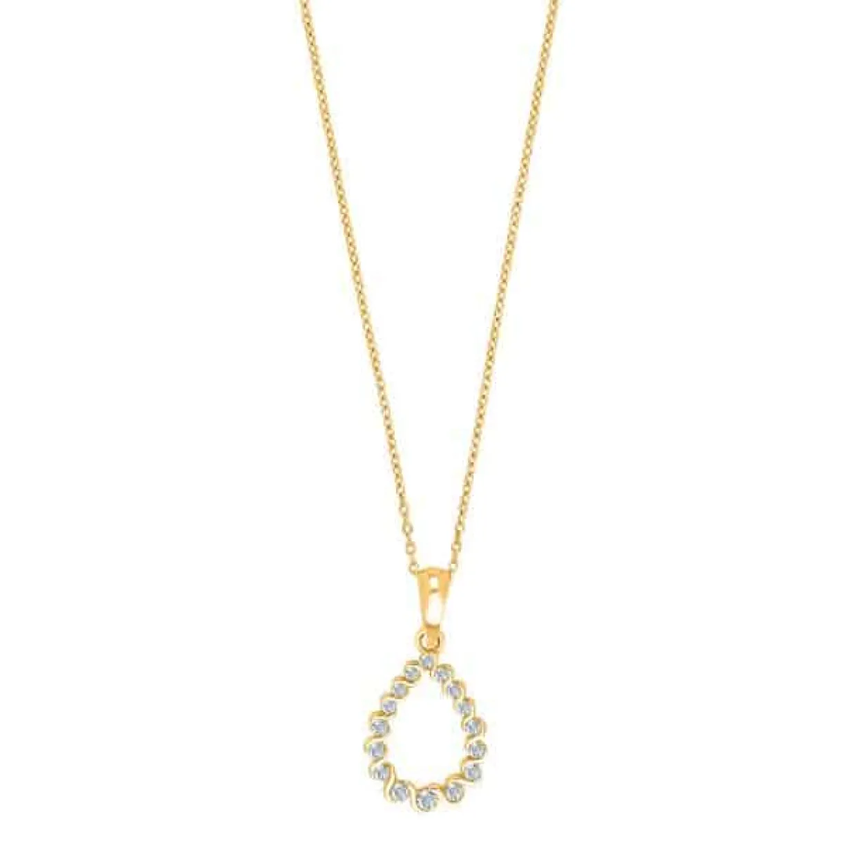 SIERSBØL HALSKÆDE 8 KARAT GULD DRÅBE - 20420150300