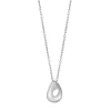 SIERSBØL HALSKÆDE SØLV MED DRÅBE VEDHÆNG - 234 001