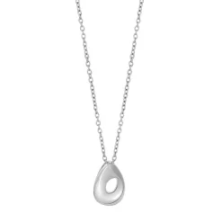 SIERSBØL HALSKÆDE SØLV MED DRÅBE VEDHÆNG - 234 001