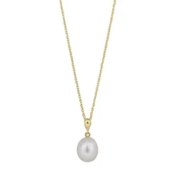 SIERSBØL PERLE VEDHÆNG 8 KARAT GULD MED KÆDE - 20550140300