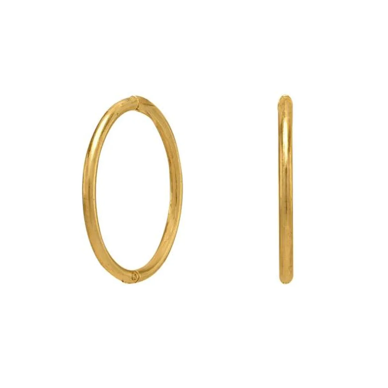 SIERSBØL ØRERINGE 8 KARAT GULD CREOL 12 MM - 30162070300