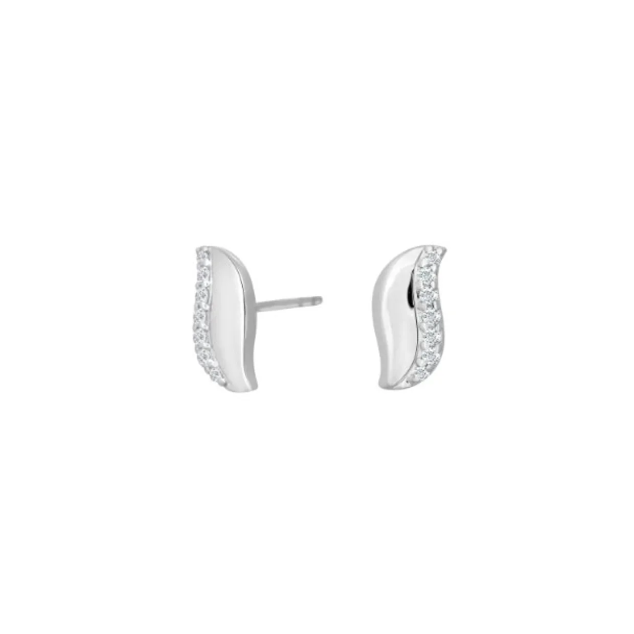 SIERSBØL ØRERINGE SØLV MED ZIRKONIA - 334 005